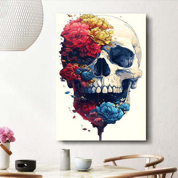 Skull Flower Art | MusaArtGallery™