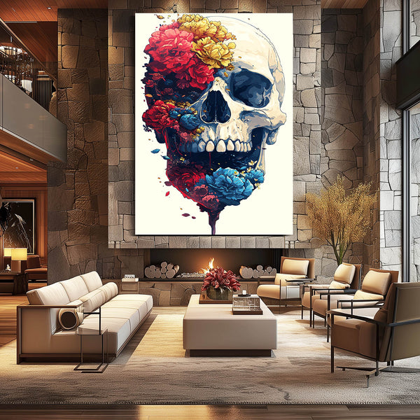 Skull Flower Art | MusaArtGallery™