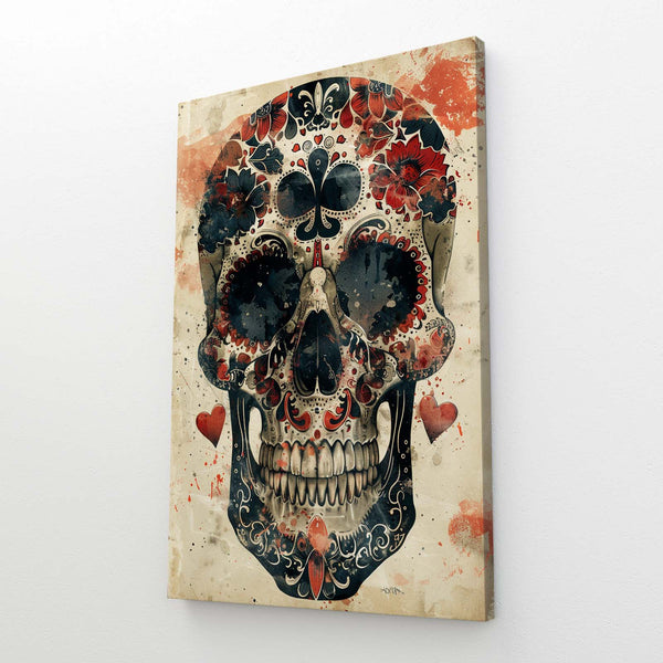  Skull Play Card Canvas Art  | MusaArtGallery™