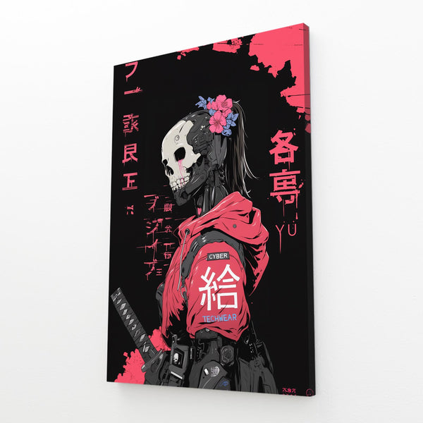 Skull Samurai Cyberpunk Art | MusaArtGallery™