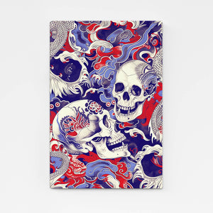 Skull Wall Art Canvas | MusaArtGallery™