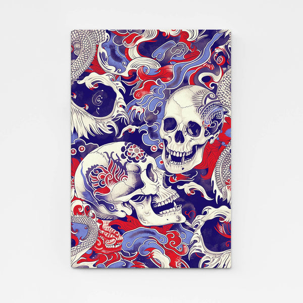 Skull Wall Art Canvas | MusaArtGallery™