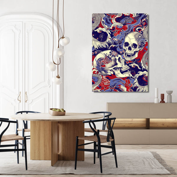 Skull Wall Art Canvas | MusaArtGallery™