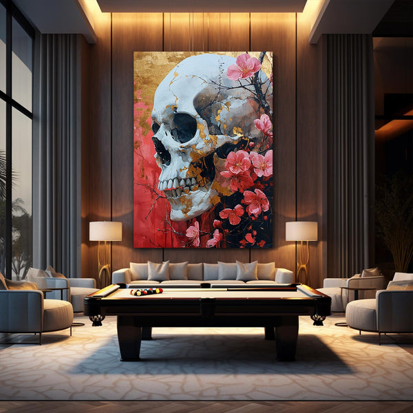 Skull Wall Art White | MusaArtGallery™