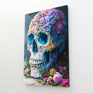 Skull with Flowers Art | MusaArtGallery™