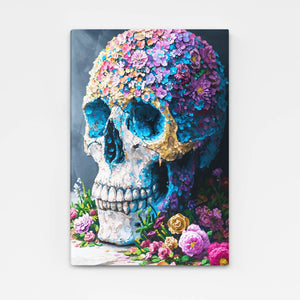 Skull with Flowers Art | MusaArtGallery™