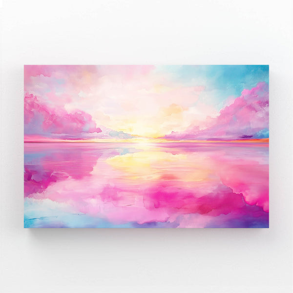 Sky Reflections Pink Abstract Art | MusaArtGallery™