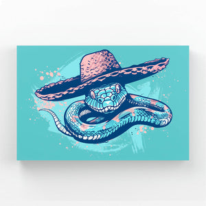 Snake Sombrero Mexican Wall Art | MusaArtGallery™