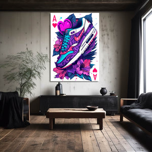 Sneaker Heart Playing Card Art | MusaArtGallery™ 