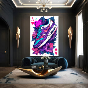 Sneaker Heart Playing Card Art | MusaArtGallery™ 
