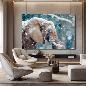 Snow Elephant Wall Art | MusaArtGallery™