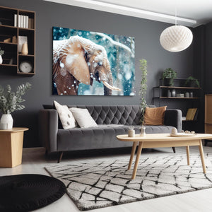 Snow Elephant Wall Art | MusaArtGallery™