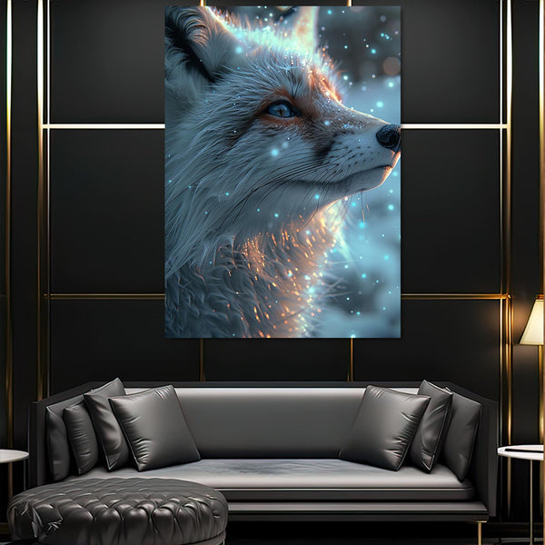 Snow Fox Wall Art   | MusaArtGallery™