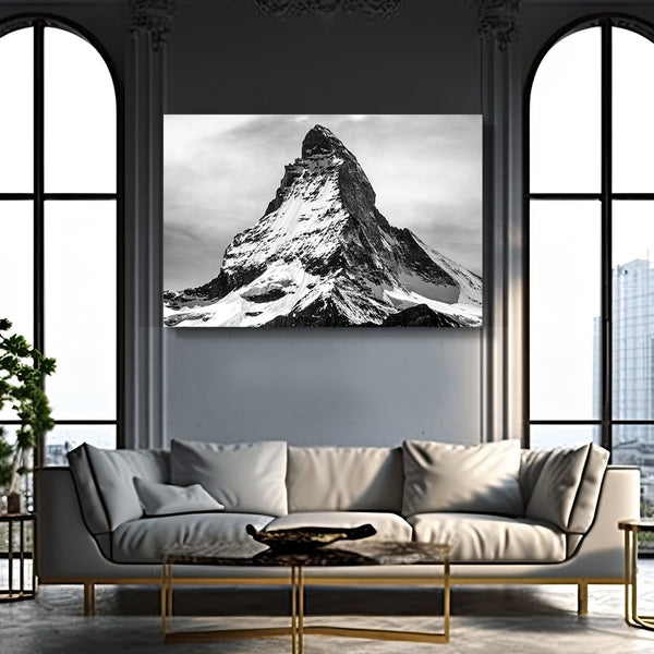 Snow Mountain Wall Art | MusaArtGallery™ 