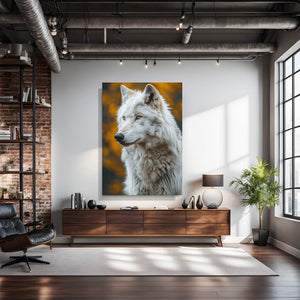 Snow Wolf Canvas Art  | MusaArtGallery™