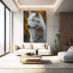 Snow Wolf Canvas Art  | MusaArtGallery™