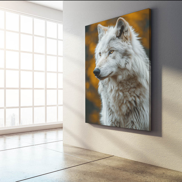 Snow Wolf Canvas Art  | MusaArtGallery™