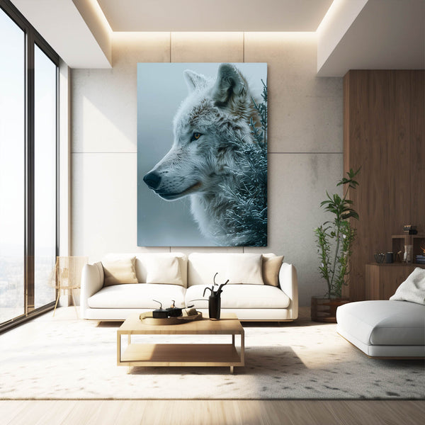 Snow Wolf Wall Art  | MusaArtGallery™