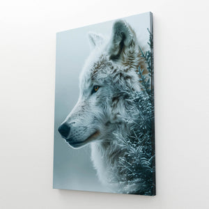 Snow Wolf Wall Art  | MusaArtGallery™