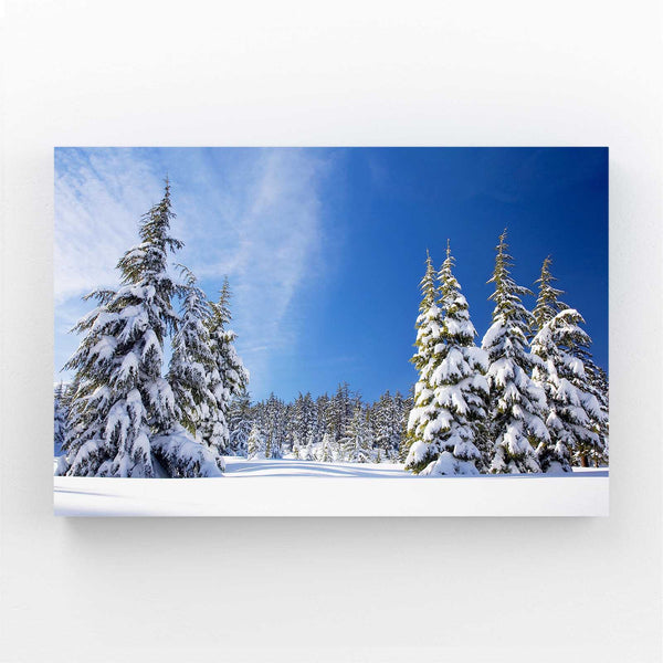 Snowy Pines Tree Art | MusaArtGallery™