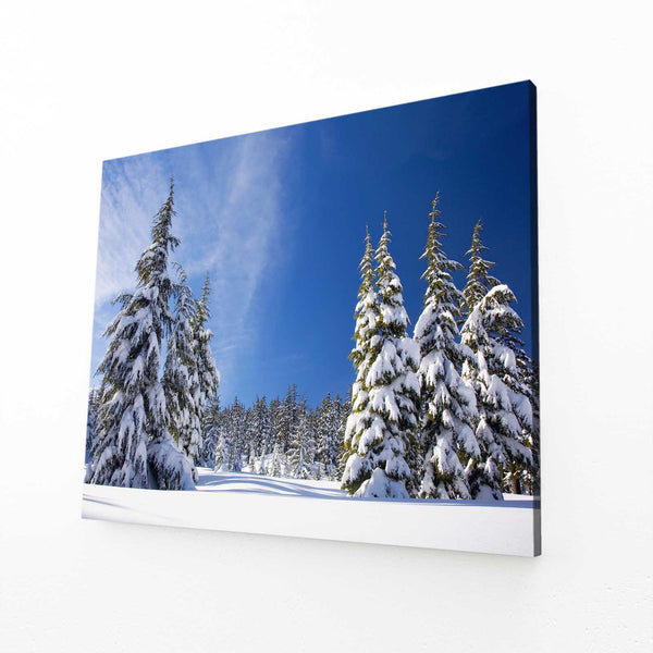 Snowy Pines Tree Art | MusaArtGallery™