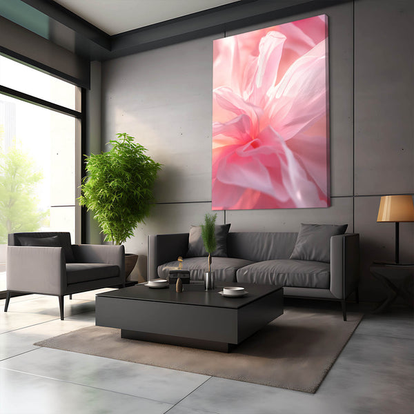 Soft Bloom Pink Abstract Art | MusaArtGallery™