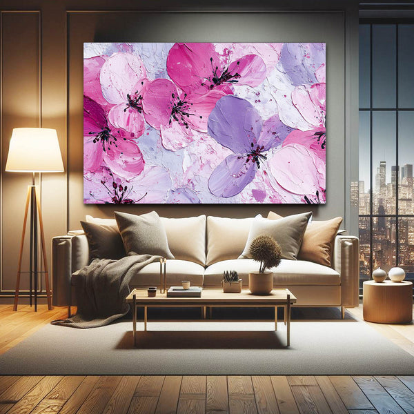 Soft Pink Cherry Blossom Flower Art