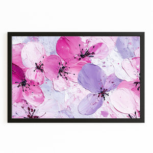 Soft Pink Cherry Blossom Flower Art