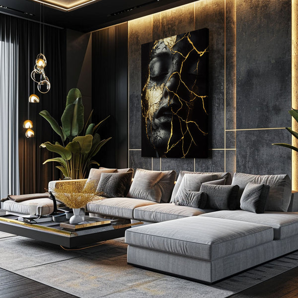 Soul Black Abstract Art