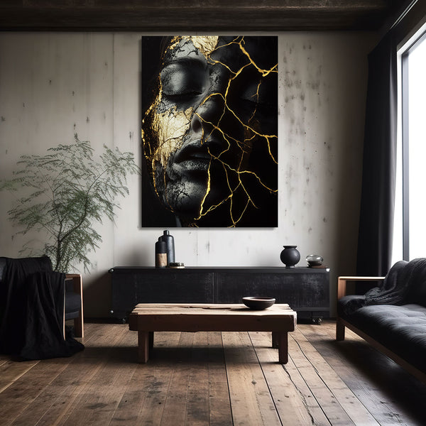 Soul Black Abstract Art