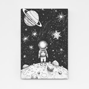 Space And Stars Astronaut Art  | MusaArtGallery™