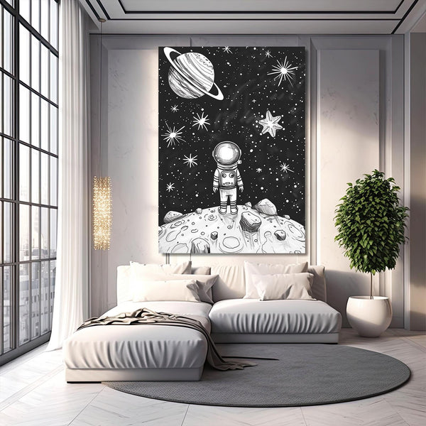 Space And Stars Astronaut Art  | MusaArtGallery™