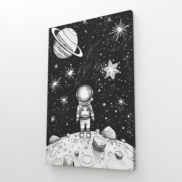 Space And Stars Astronaut Art  | MusaArtGallery™