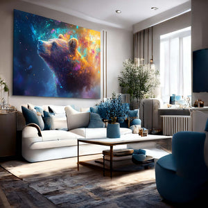 Space Bear Wall Art
