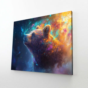 Space Bear Wall Art