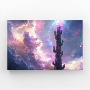 Space Cactus Print Art