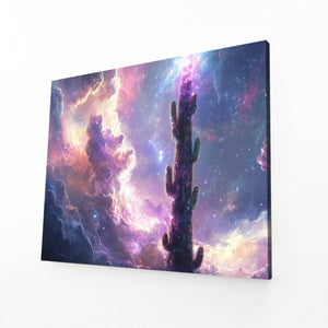 Space Cactus Print Art