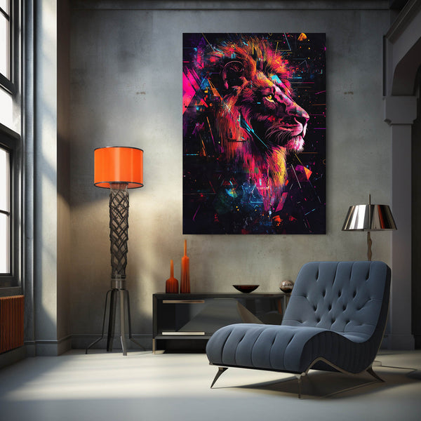 Spectral Lion Wall Art | MusaArtGallery™