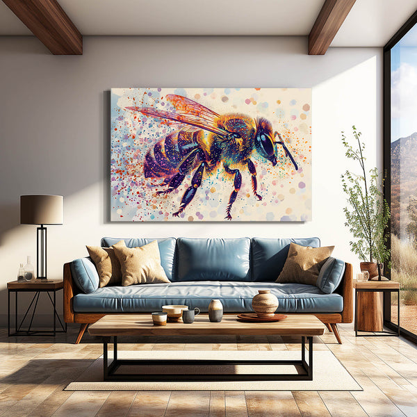 Spectrum Burst Bee Art | MusaArtGallery™