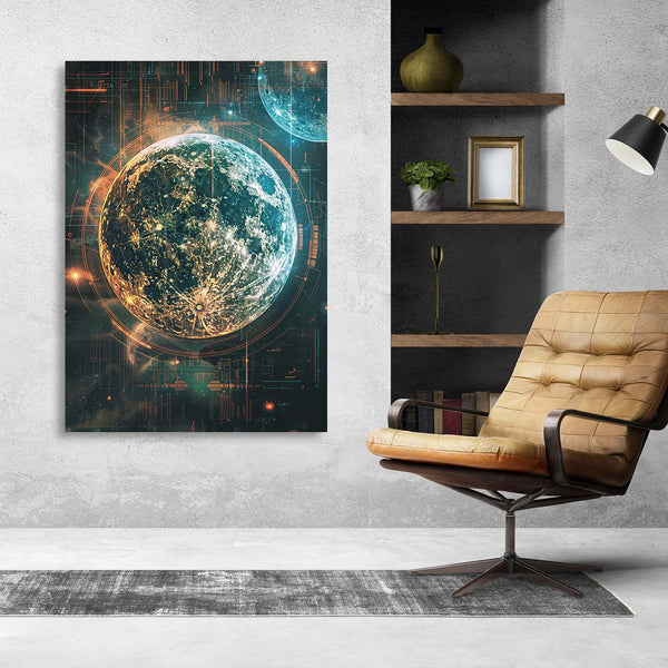 Speed Of Light Moon Art   | MusaArtGallery™