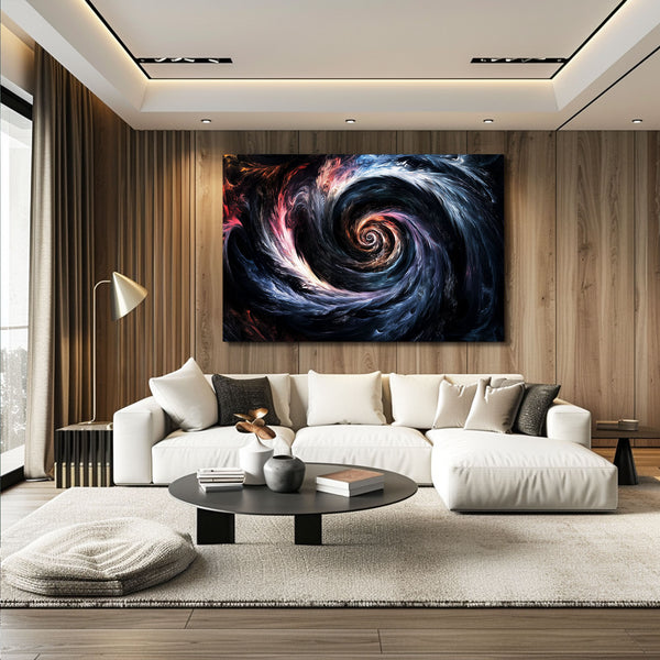 Spirale Black Abstract Art