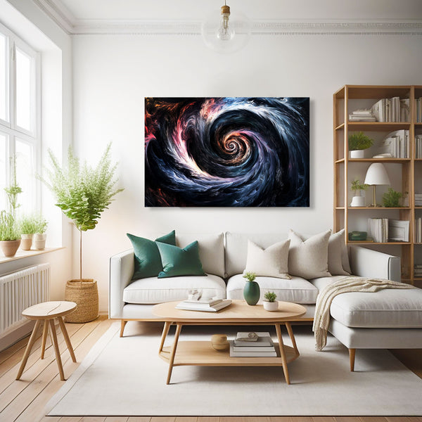 Spirale Black Abstract Art