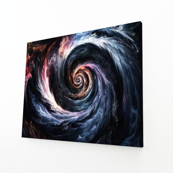 Spirale Black Abstract Art