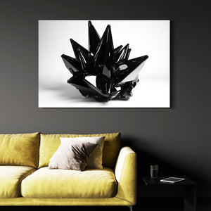 Spirale Black Abstract Artwork
