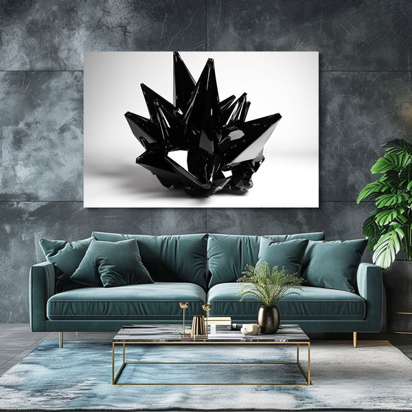 Spirale Black Abstract Artwork