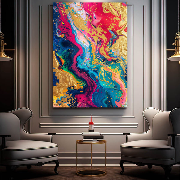 Splash Color Abstract Art | MusaArtGallery™