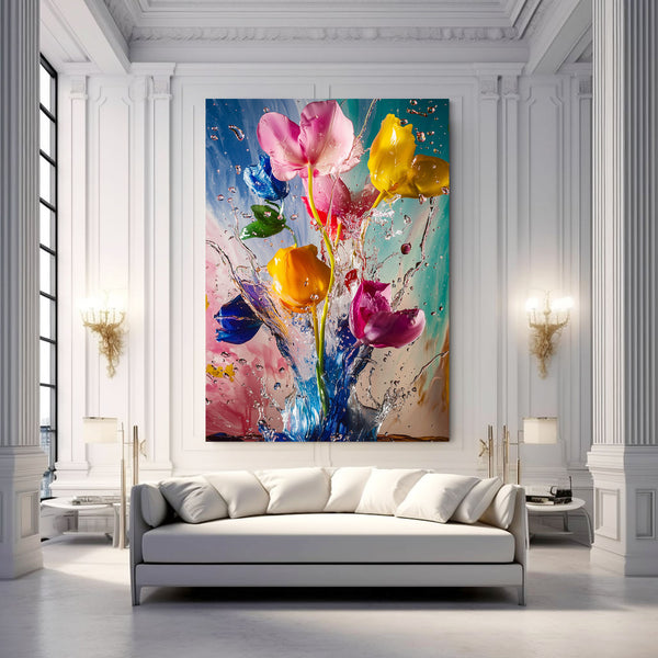 Splash Flower Wall Art