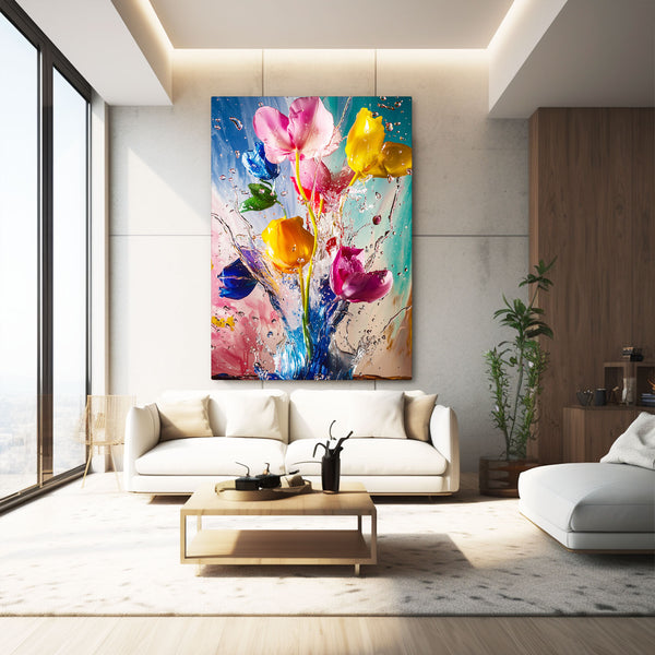 Splash Flower Wall Art