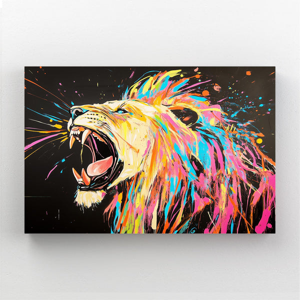 Splash Roar Lion Wall Art | MusaArtGallery™