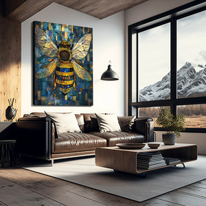 Stained Glass Bee Art | MusaArtGallery™